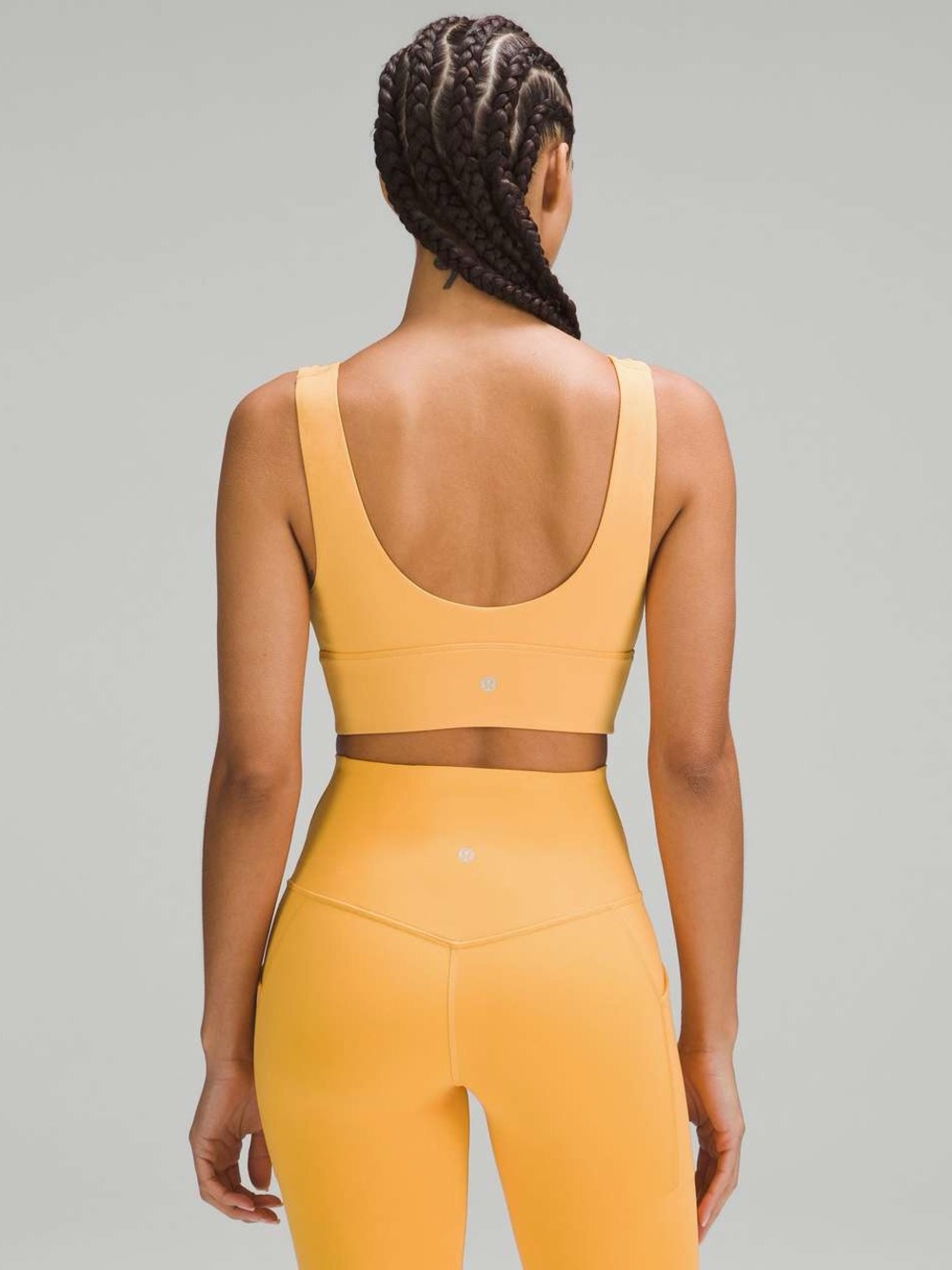 Lululemon Align V-Neck Bra and Align High-Rise Crop 21" Leggings Set Mango Dream - Picture 4 of 14